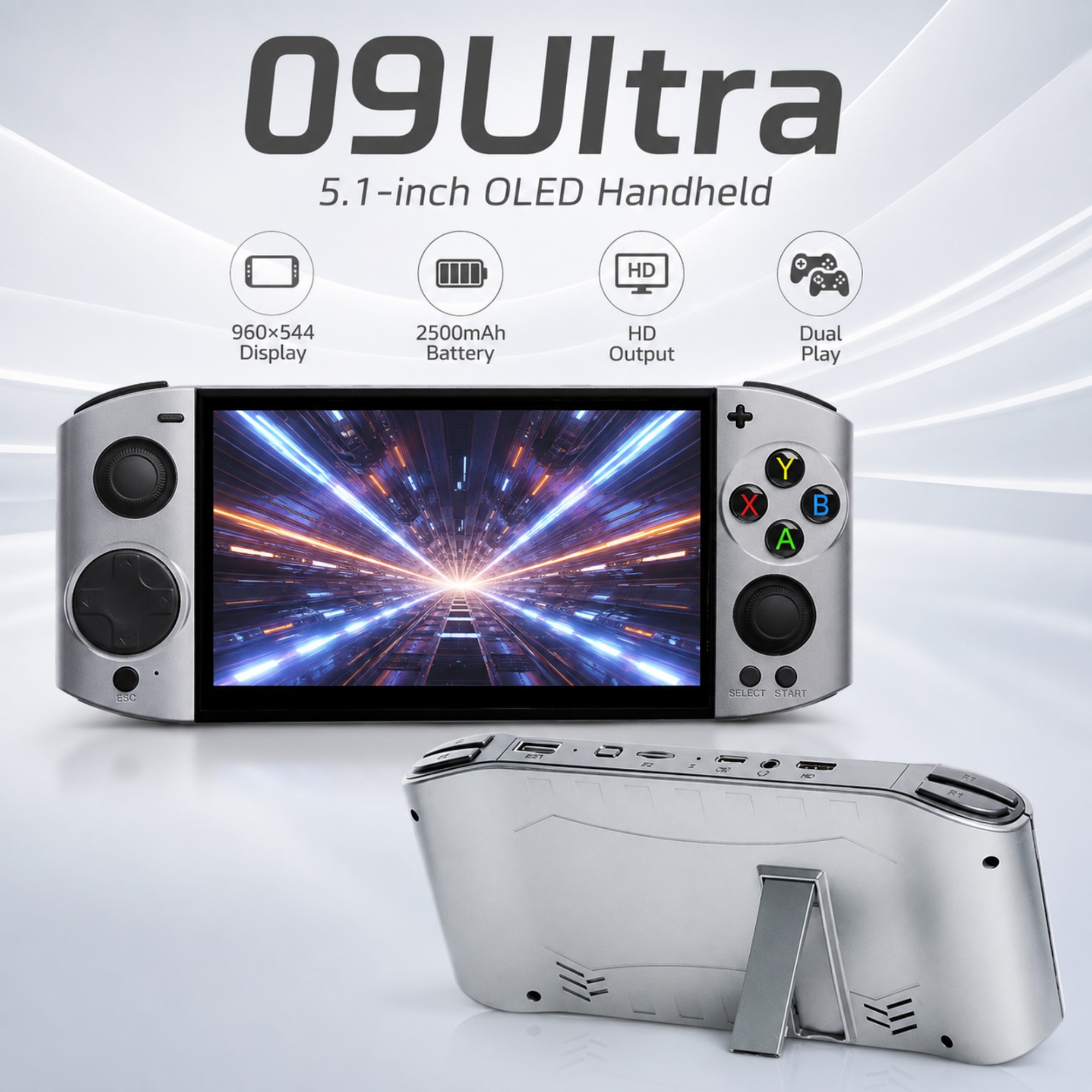 Gaming Console Types - Console de jeu portable OLED 09