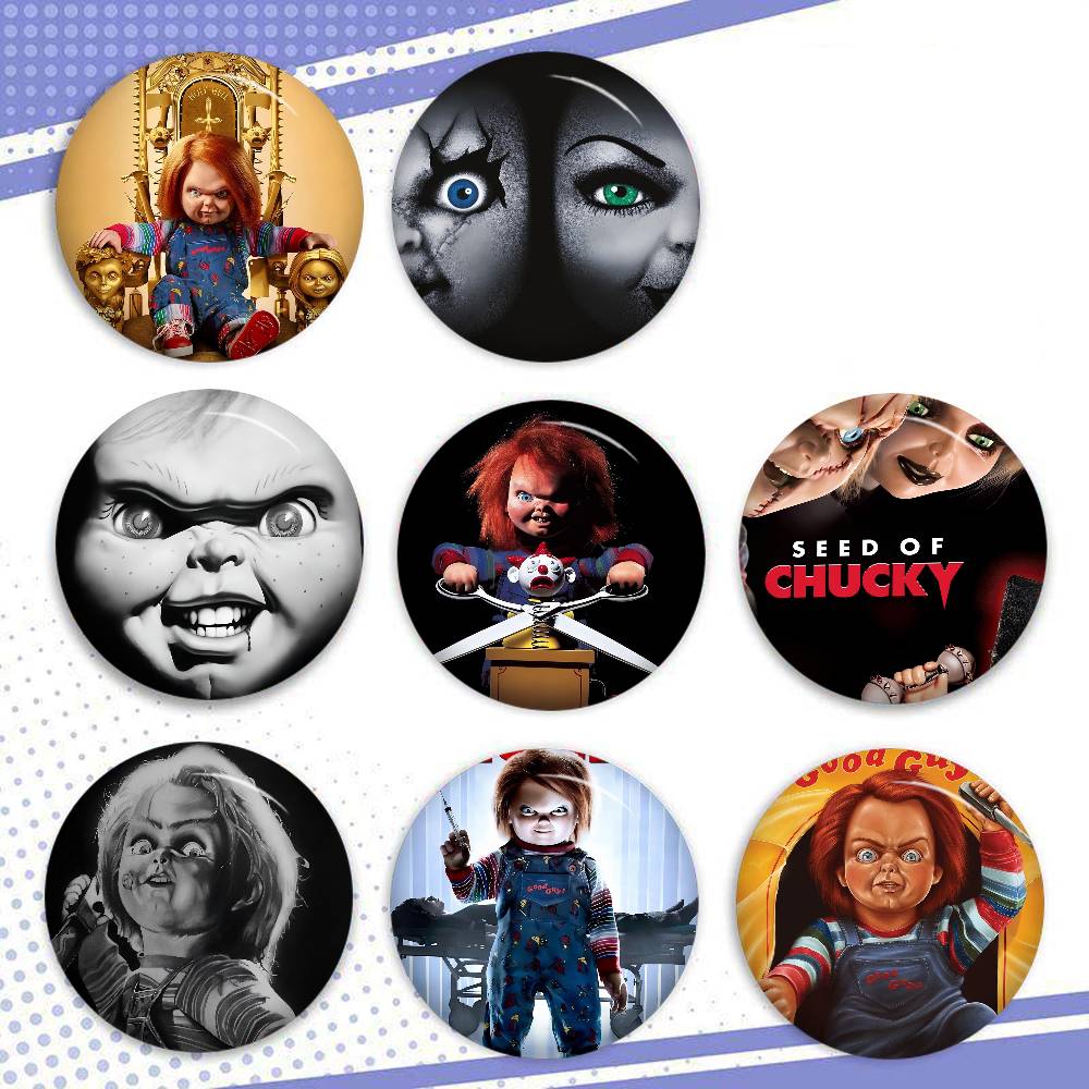 Gaming Console Buttons - Badge Meme Drôle et Amusant Chucky