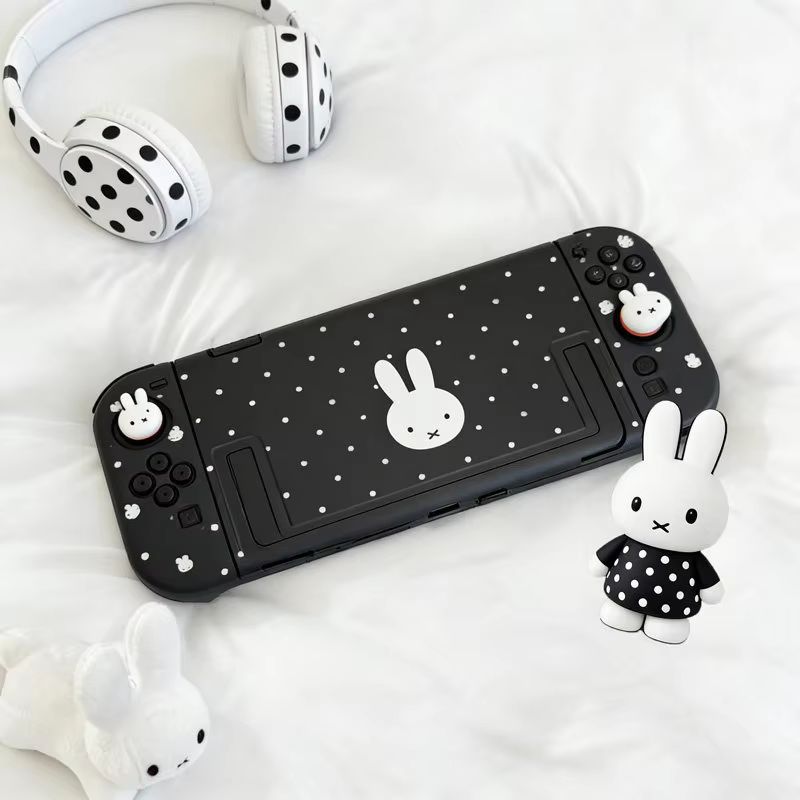 Thumb Grip Joystick - Étui de protection Miffy à pois
