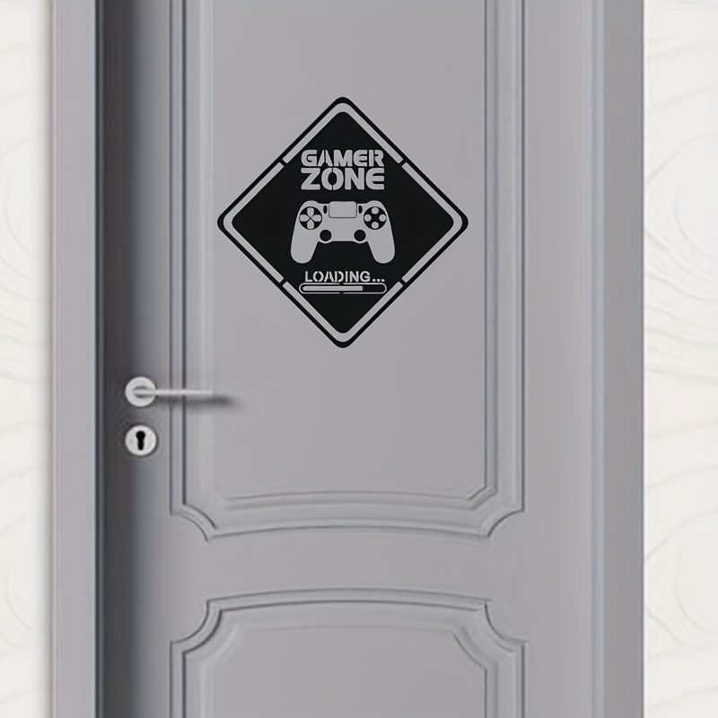 Gaming Console Room - Autocollant mural en vinyle pour porte
