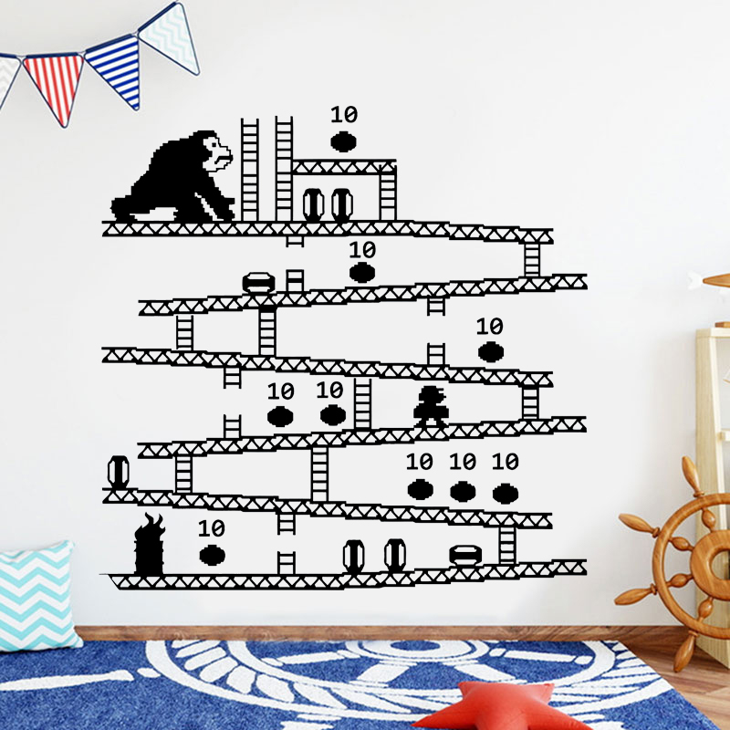 Gaming Console Room - Autocollant mural vinyle de jeu vidéo