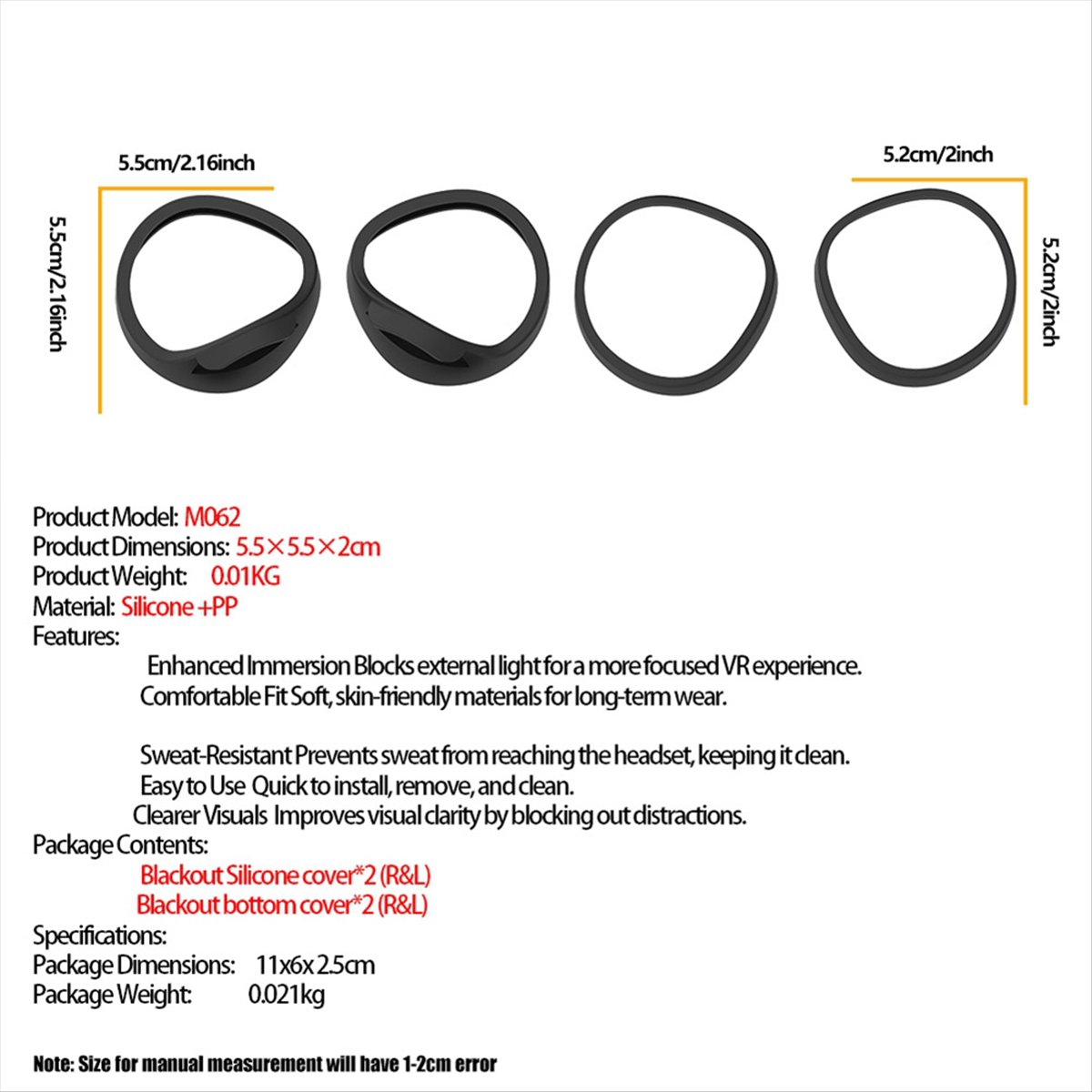 Vr Lens Protector - Cadre d'objectif VR supérieur, protecteur d'objectif