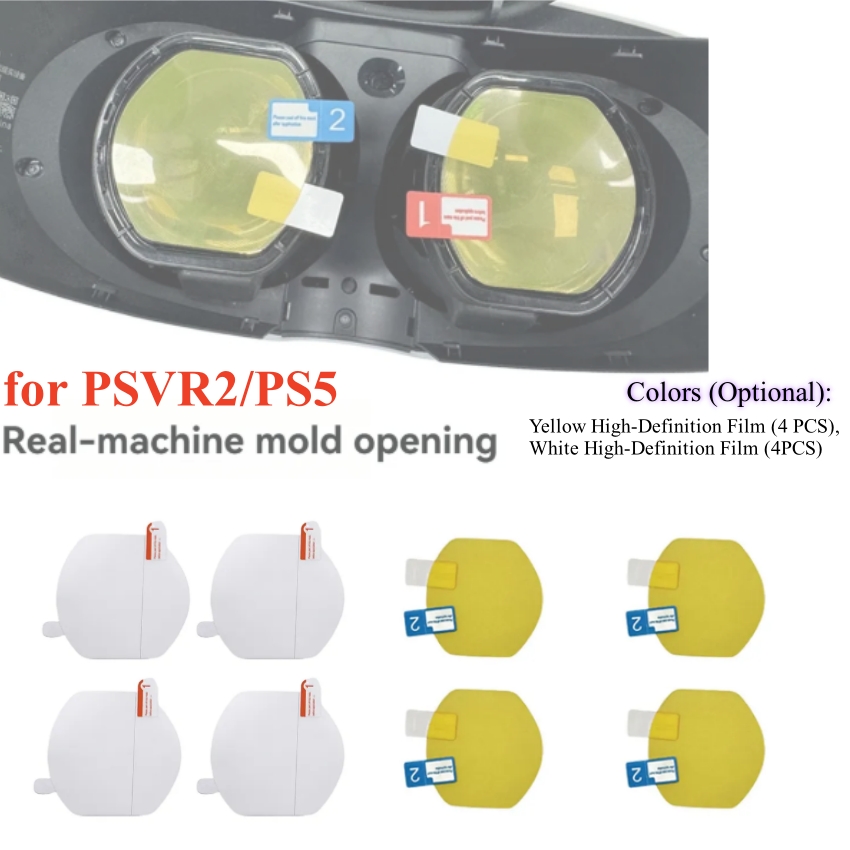 Vr Lens Protector - 4 films HD jaunes/blancs pour PSVR2/PS5,