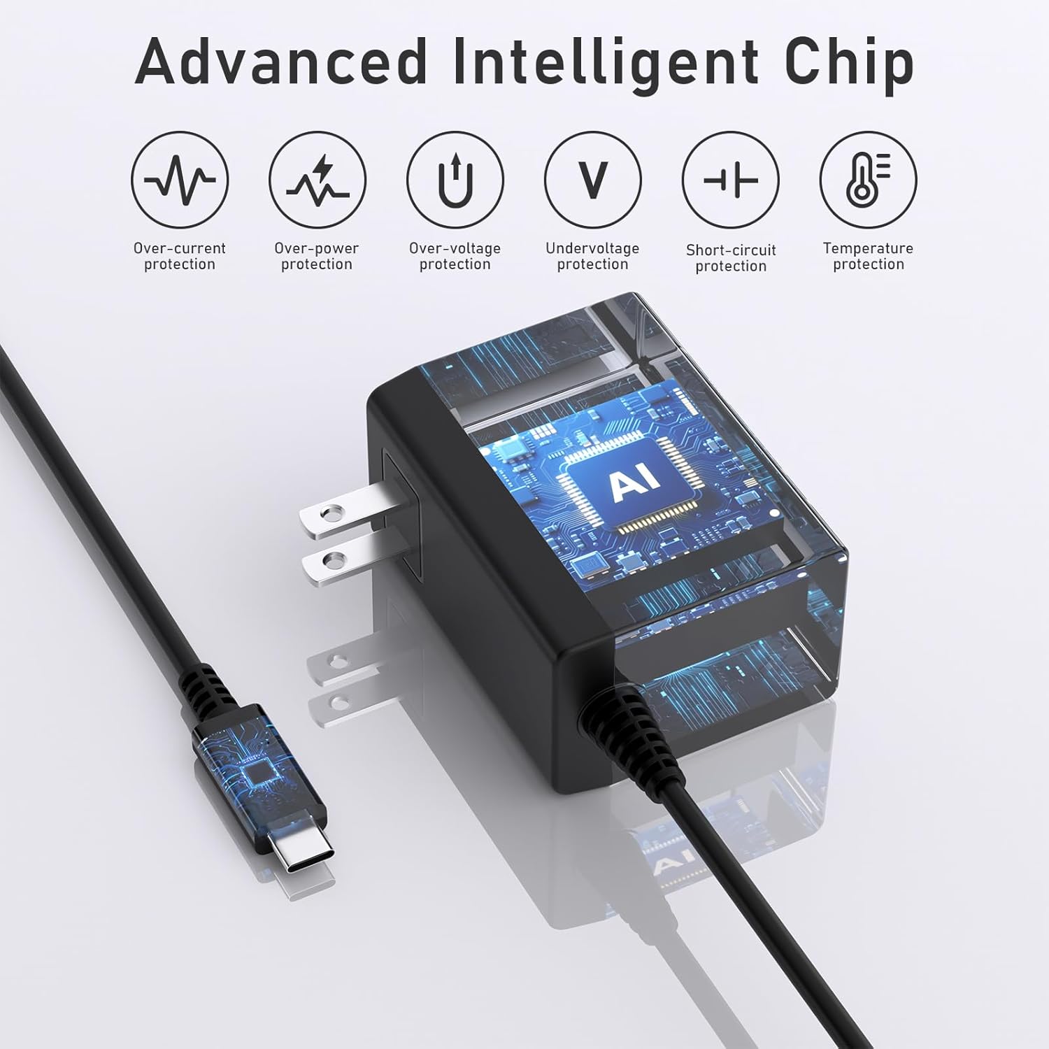 Chargeur type-c AC 100-240V, 1 - Gaming Console Types avis et prix