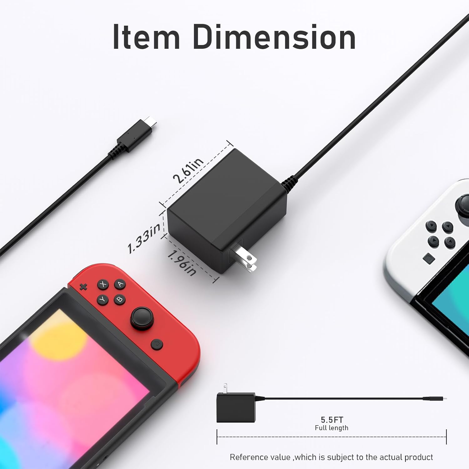 Chargeur type-c AC 100-240V, 1 - Gaming Console Types avis et prix