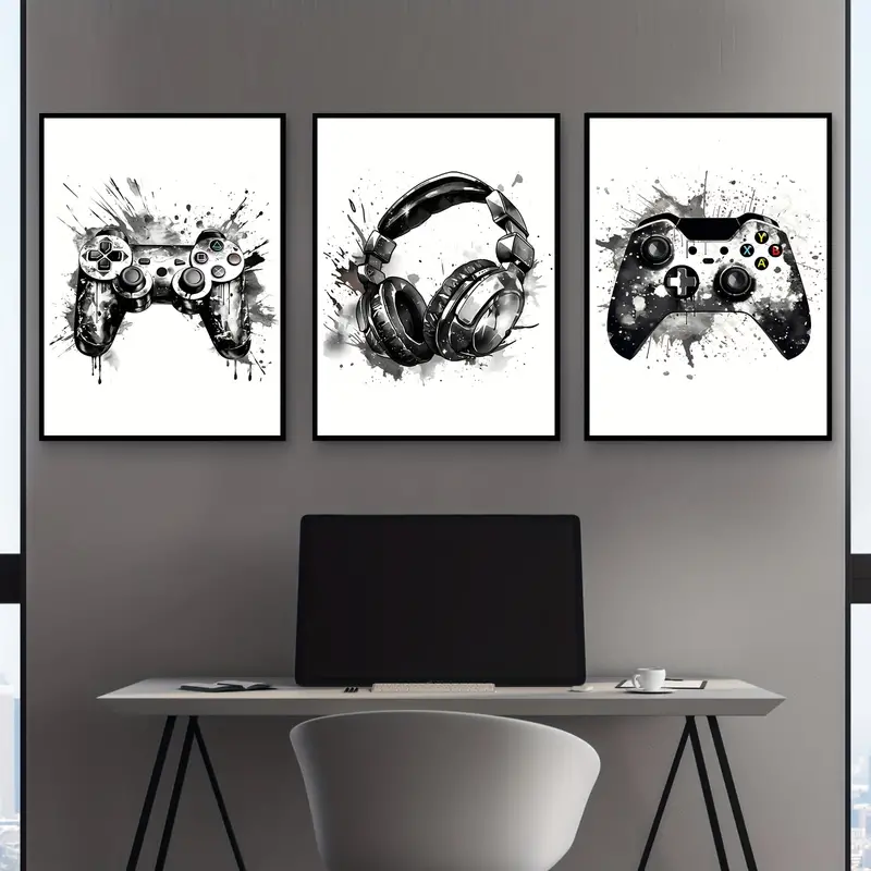 Lot de 3 tableaux sur toile sa - Gaming Console Room avis et prix